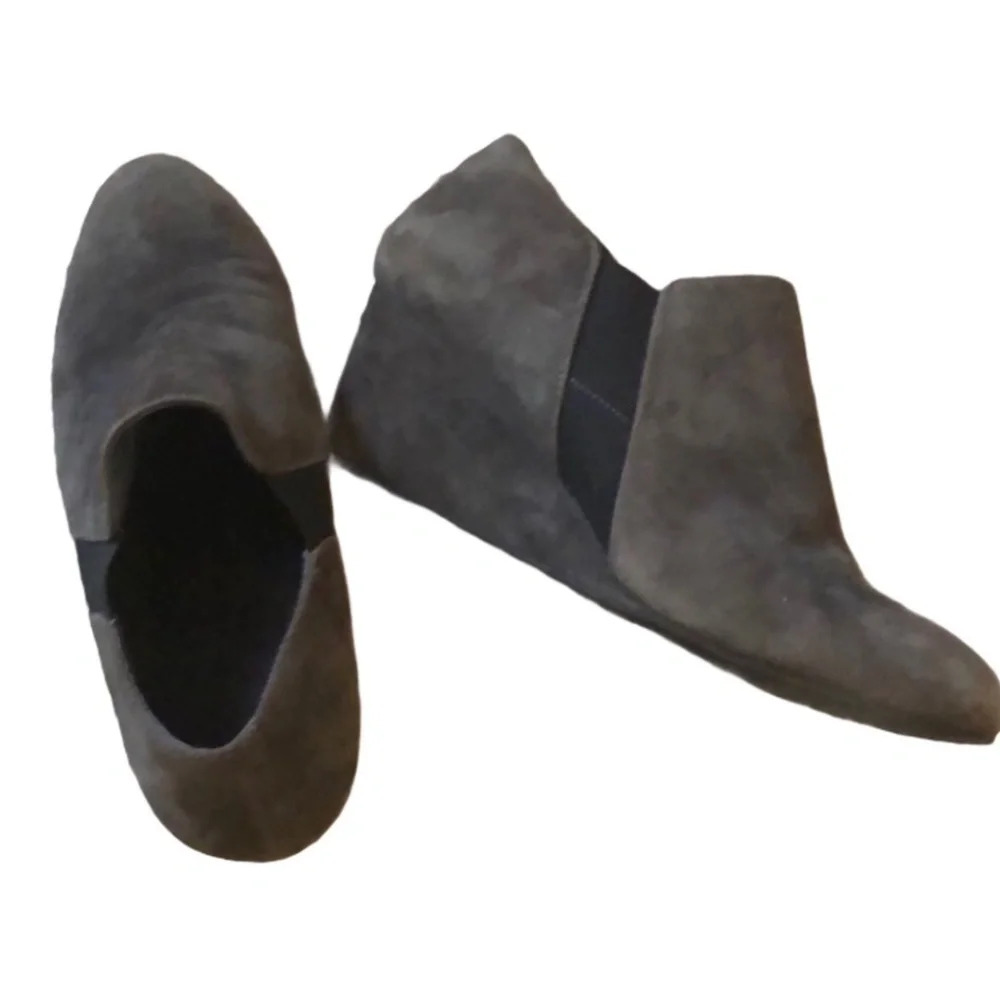 Vionic Women Wedge Shoes Suede Ankle Bootie Size‎ 6